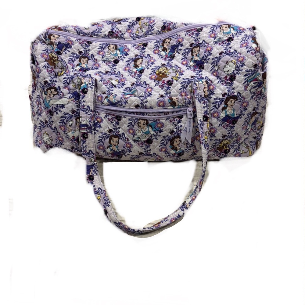 Vera Bradley Purple Floral Beauty and the Beast Duffle